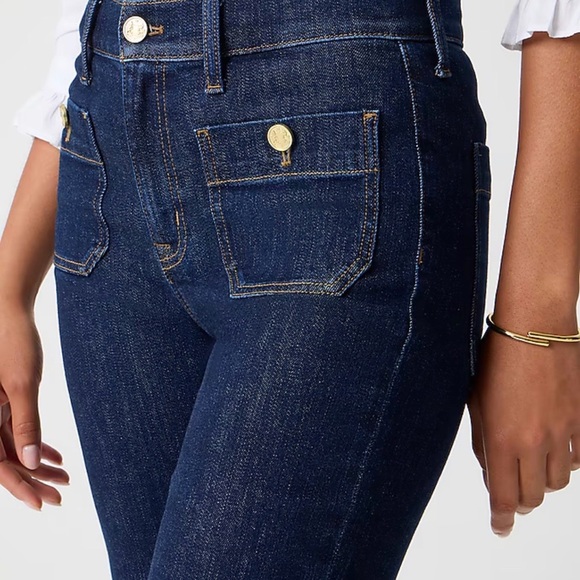 J. Crew Dark Blue Flare Jeans - Picture 8 of 8